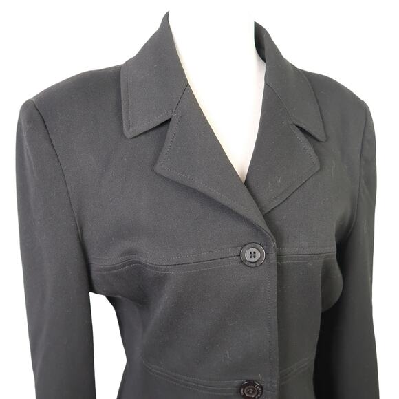 Vertigo Paris Pour La Ville black button front blazer jacket M - Picture 2 of 7